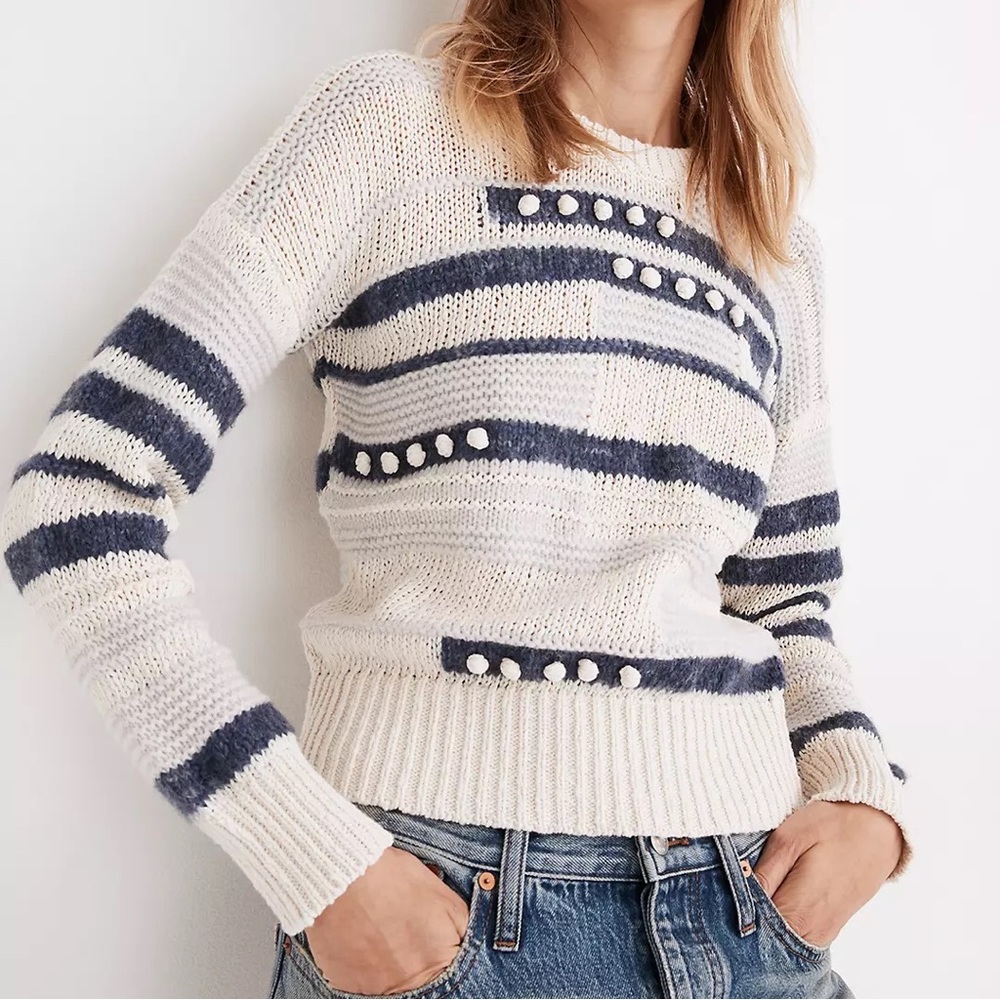 NWT Madewell Grandover Bobble Pullover